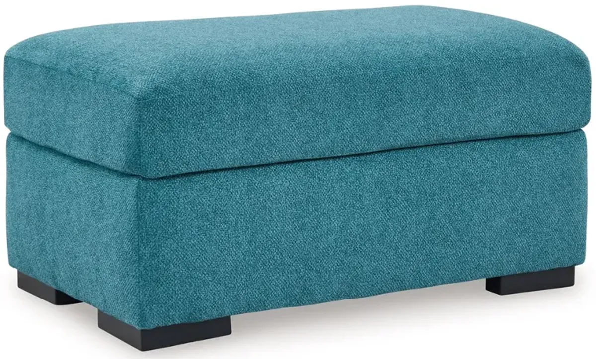 Keerwick Teal Ottoman