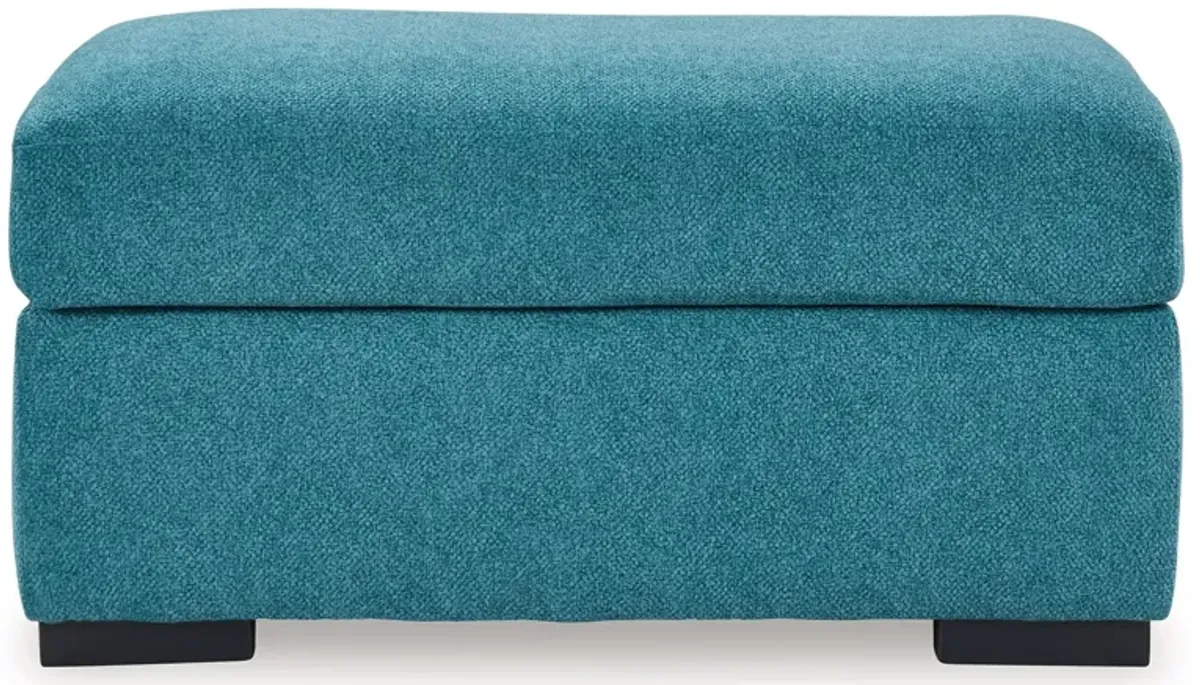 Keerwick Teal Ottoman