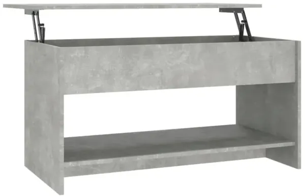 Coffee Table Concrete Gray 40.2"x19.7"x20.7" Engineered Wood