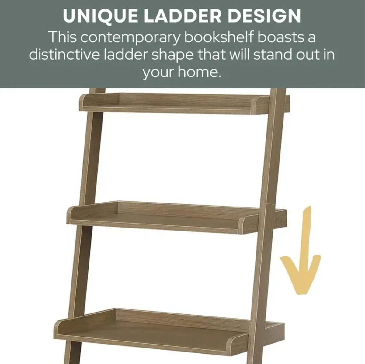 Convience Concept, Inc. American Heritage Bookshelf Ladder