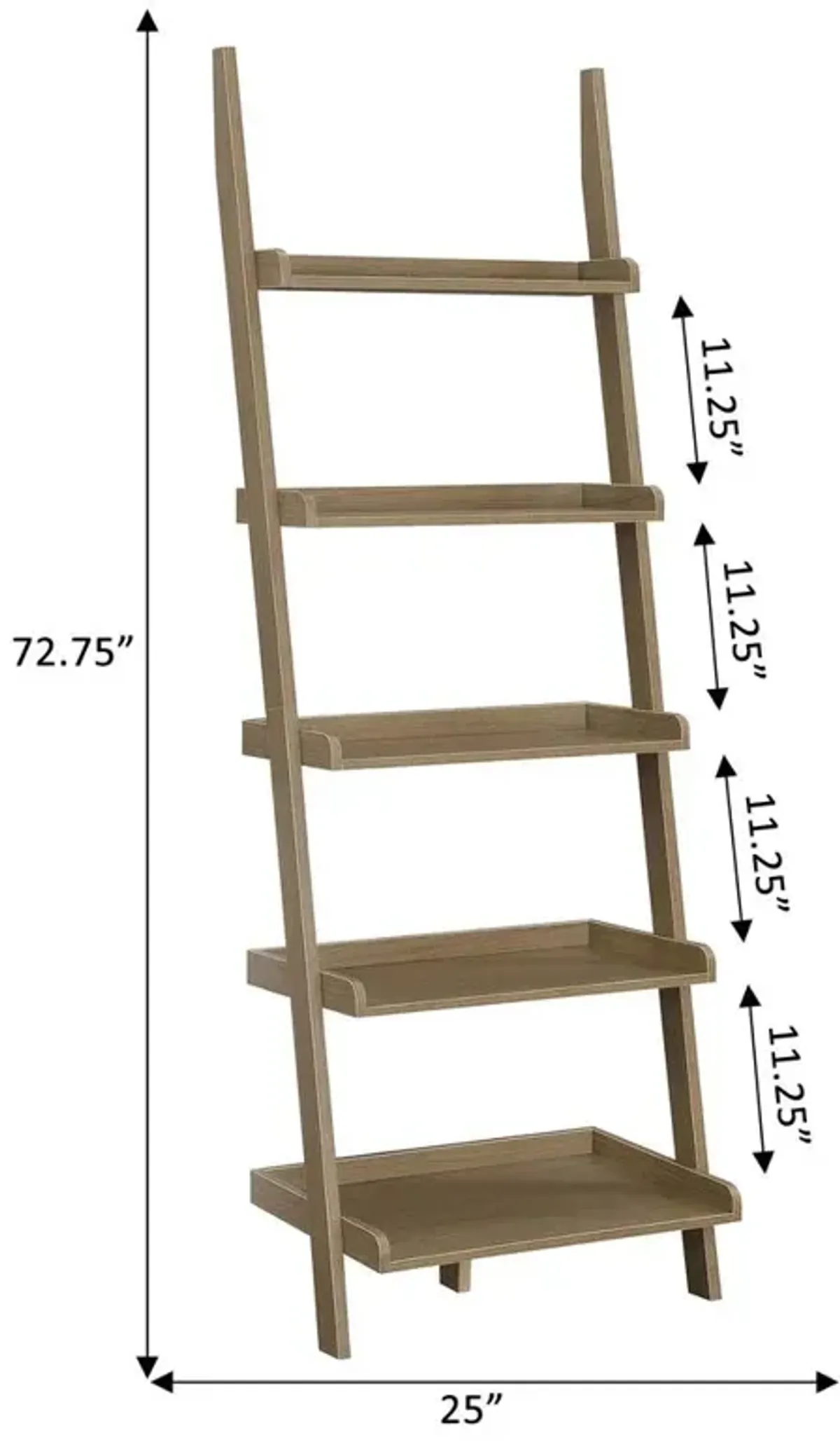 Convience Concept, Inc. American Heritage Bookshelf Ladder