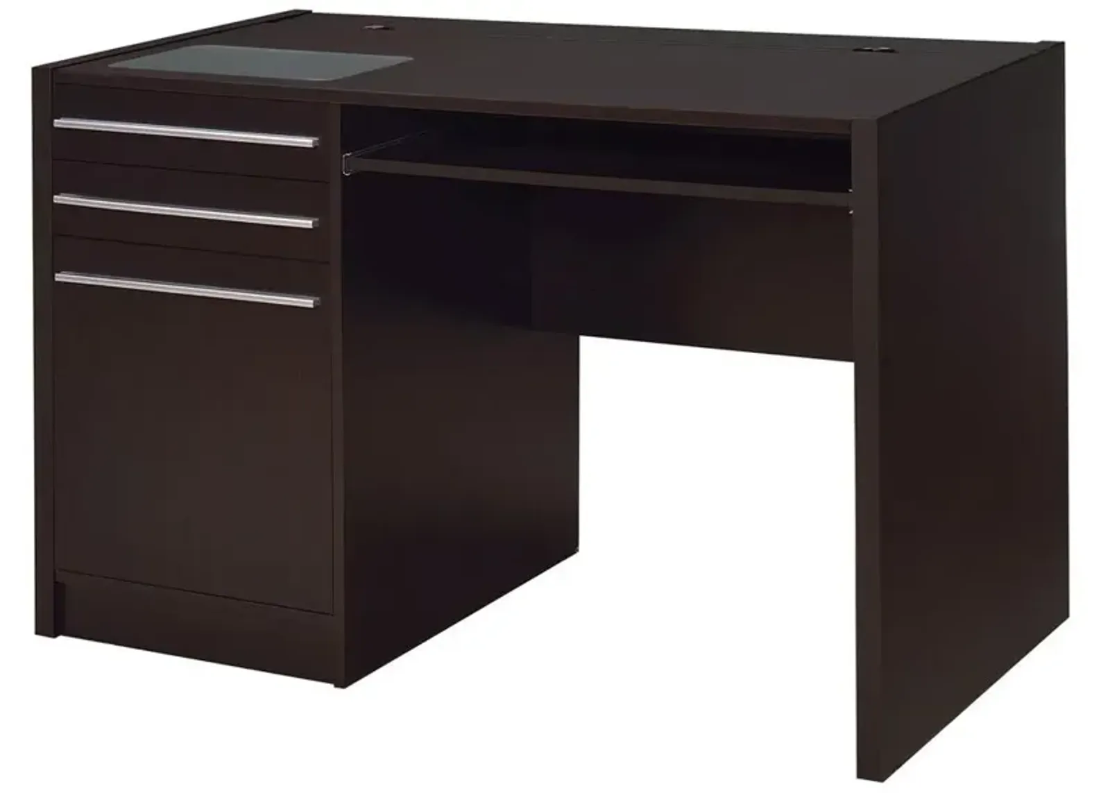 Halston Rectangular Connect-it Office Desk Cappuccino