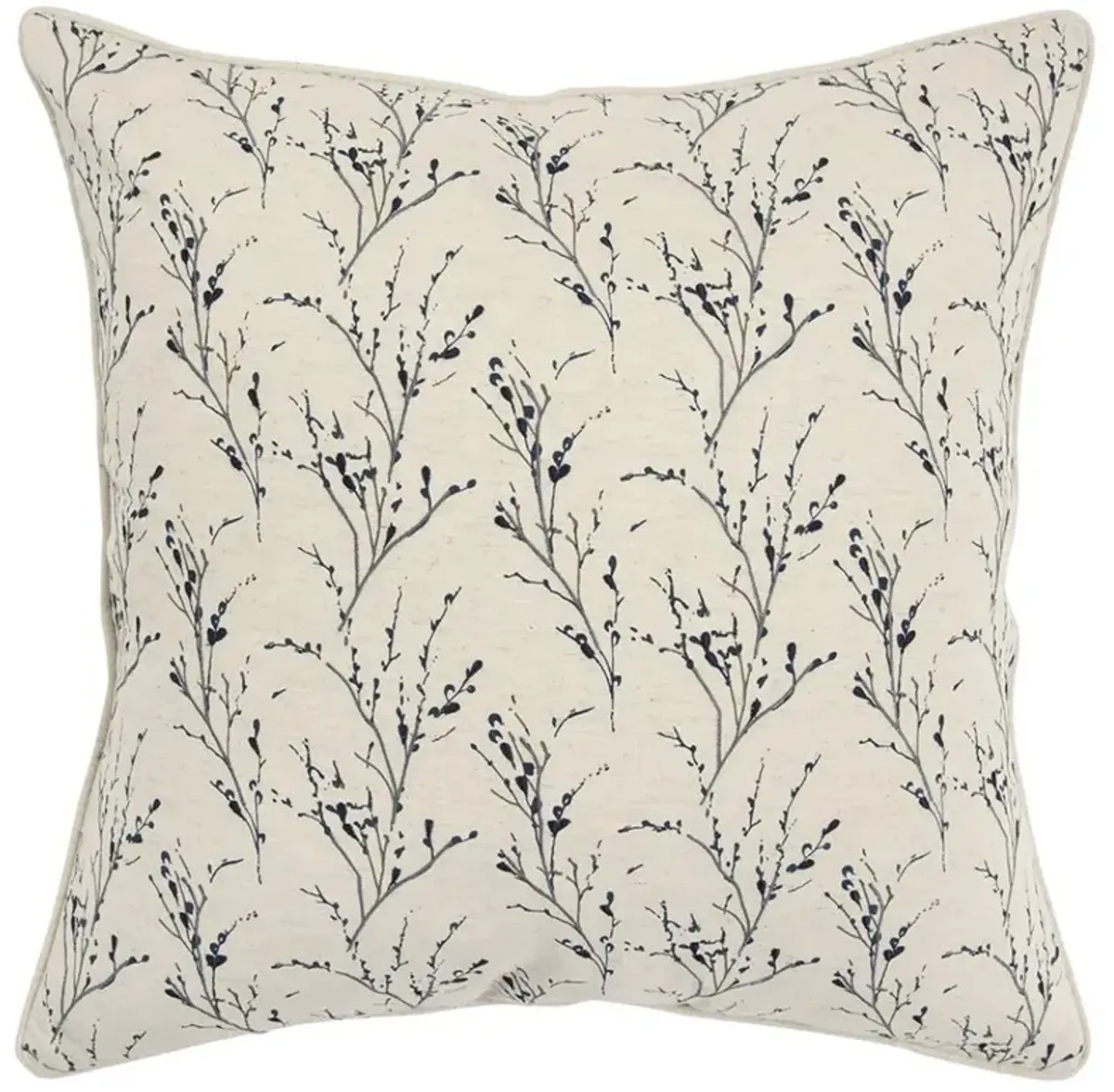 Hivvago Blue Tiny Floral Buds Throw Pillow