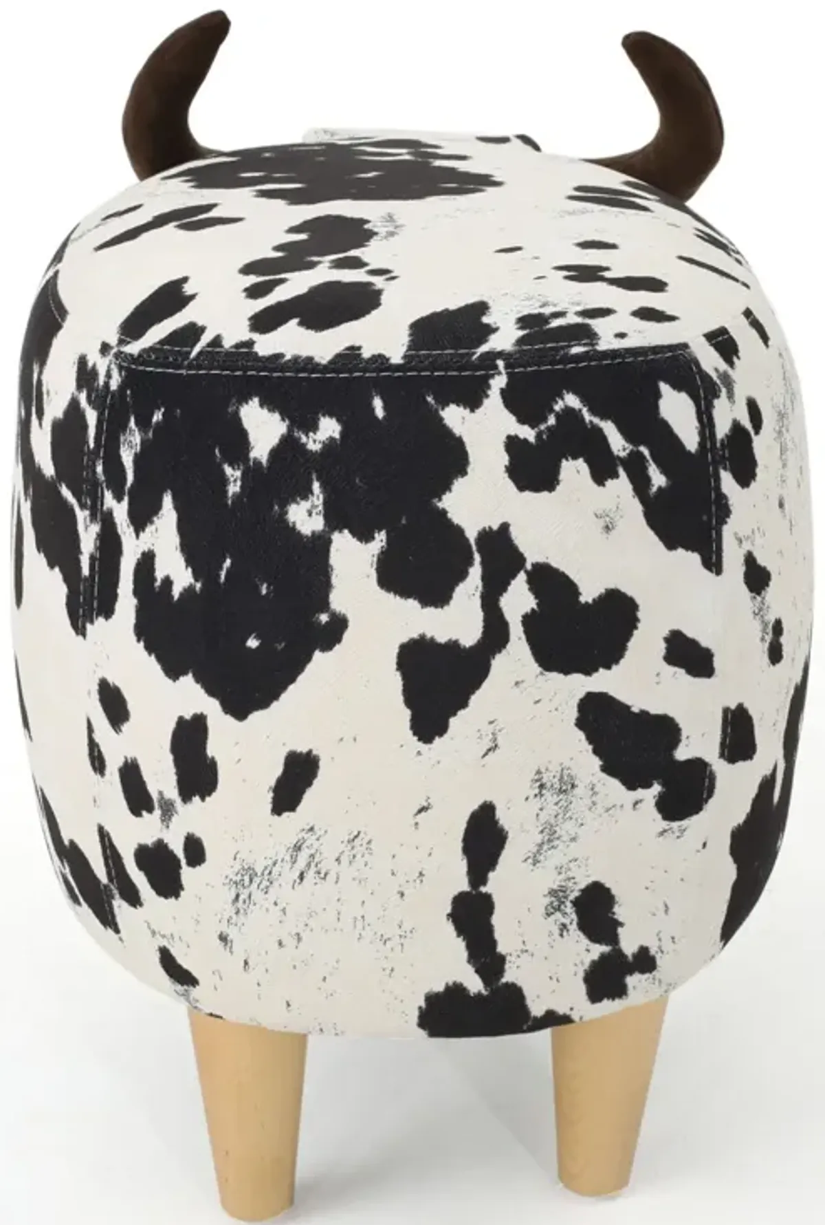 Merax Velvet Cow-Shaped Ottoman Foot Stool