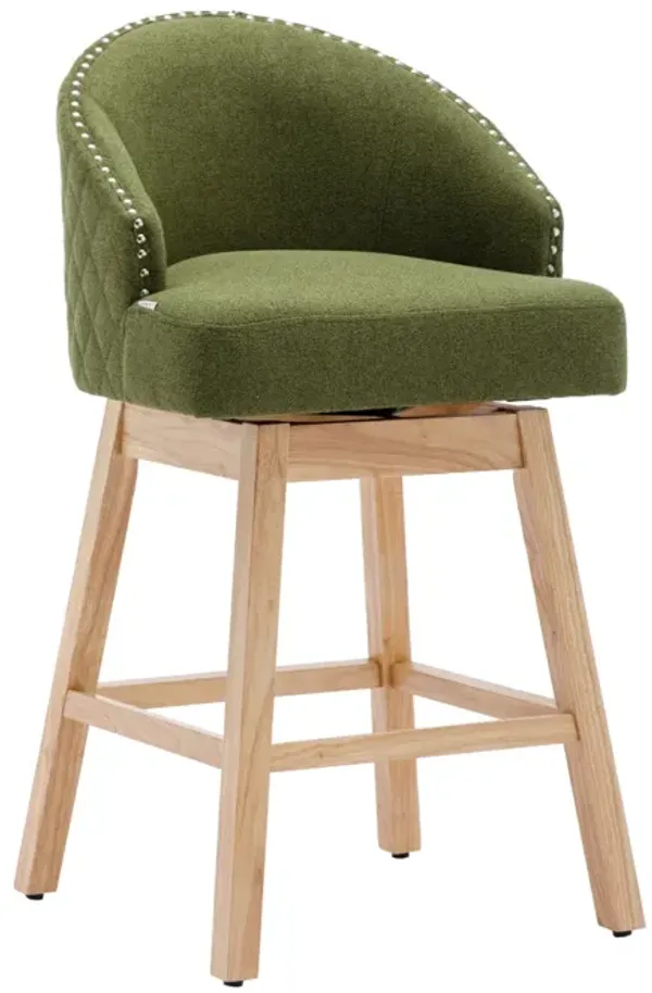 Kitchen Counter Height 360 Degree Swivel Bar Stools Set