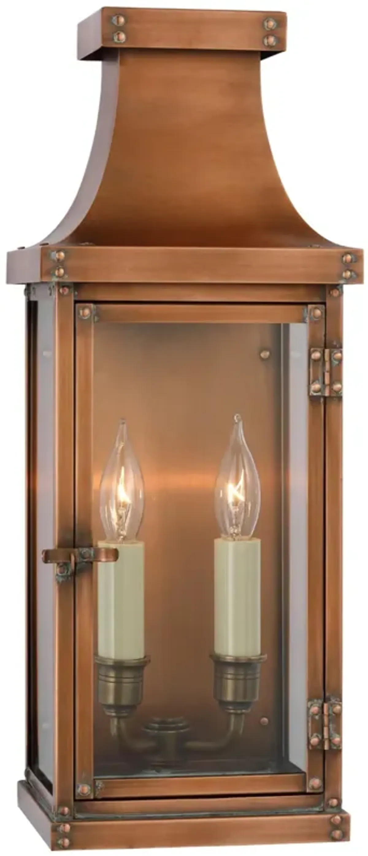 Bedford Medium 3/4 Lantern in Natural Copper