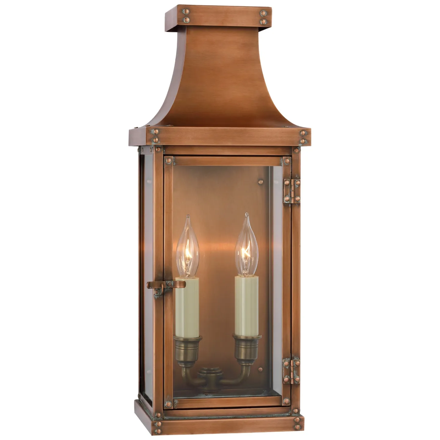 Bedford Medium 3/4 Lantern in Natural Copper