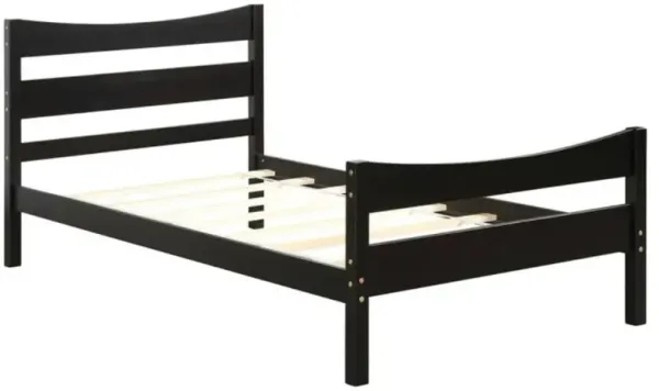Hivvago Rustic Style Platform Bed Frame with Headboard and Footboard