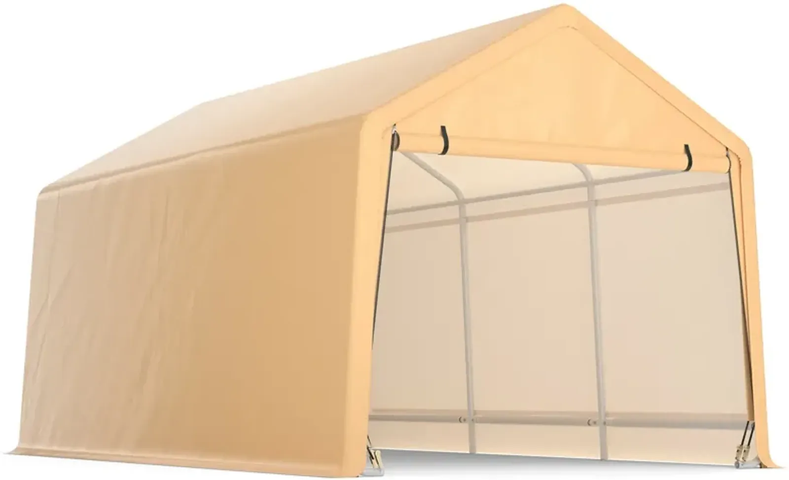 9 x 17 Feet Heavy Duty Carport Canopy-Yellow