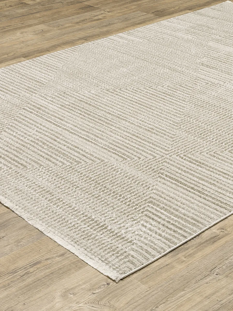 Bauer 2'3" x 7'6" Beige Rug