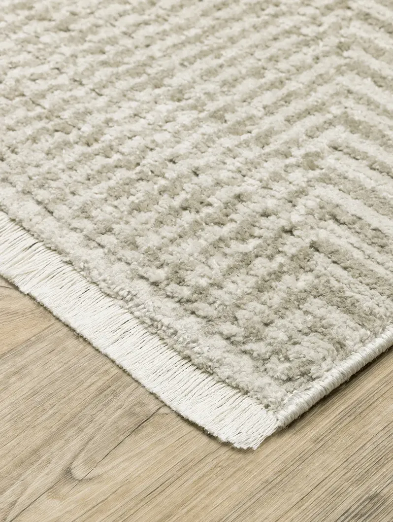 Bauer 2'3" x 7'6" Beige Rug