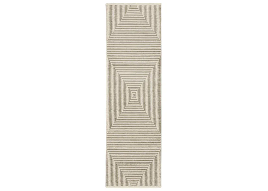 Bauer 2'3" x 7'6" Beige Rug