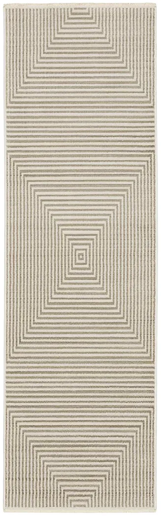 Bauer 2'3" x 7'6" Beige Rug