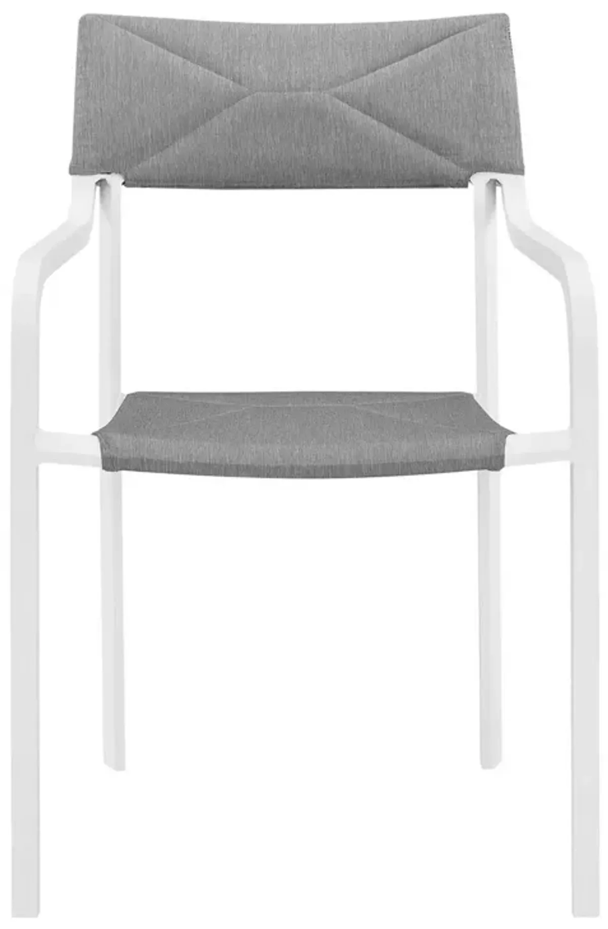 Raleigh Stackable Outdoor Patio Aluminum Dining Armchair-Benzara