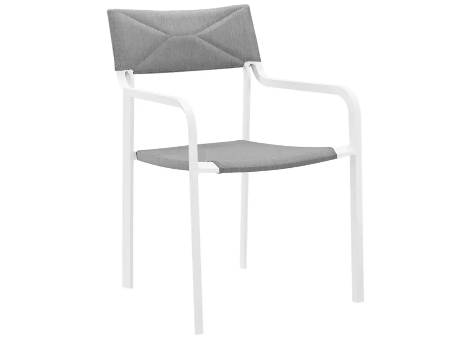 Raleigh Stackable Outdoor Patio Aluminum Dining Armchair-Benzara