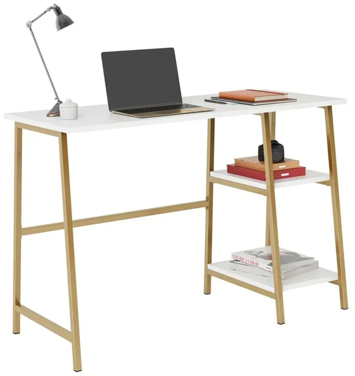 Sauder North Avenue Single Ped Desk Wh