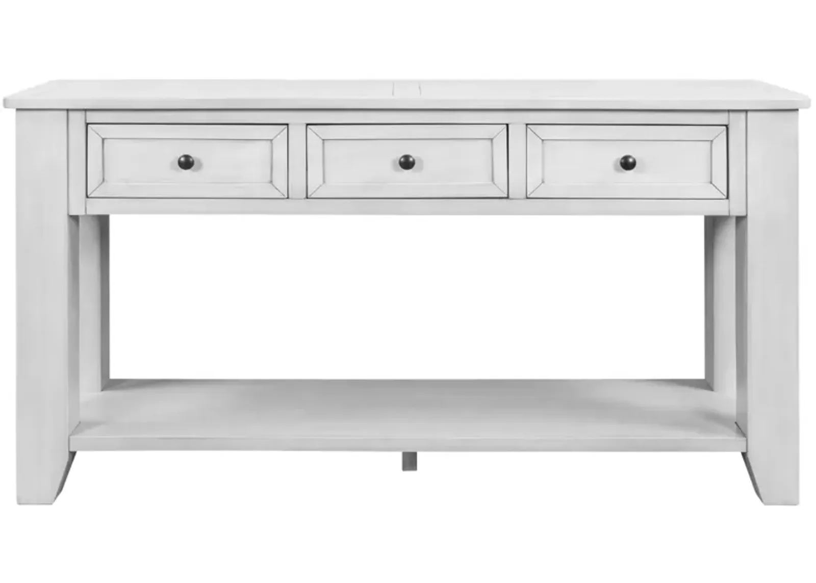 55" Modern Console Table Sofa Table For Living Room With 3 Drawers And 1 Shelf