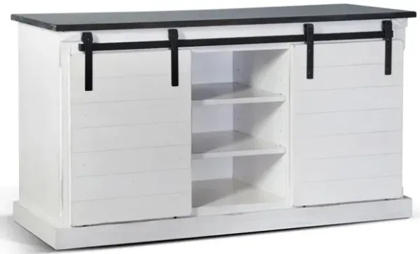 Sunny Designs 65 TV Console with Barn Door