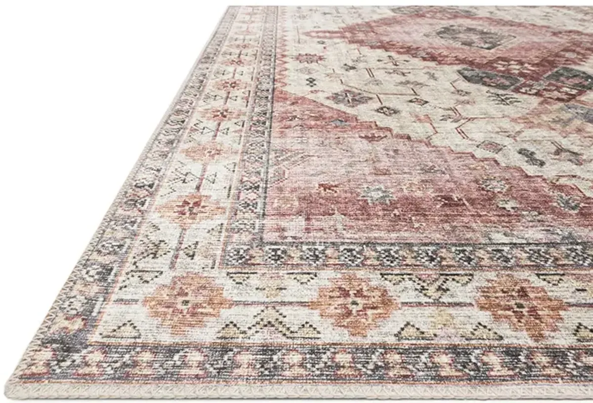 Skye SKY02 Ivory/Berry 3'6" x 5'6" Rug