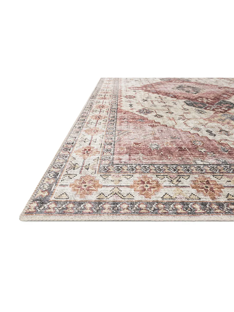 Skye SKY02 Ivory/Berry 3'6" x 5'6" Rug