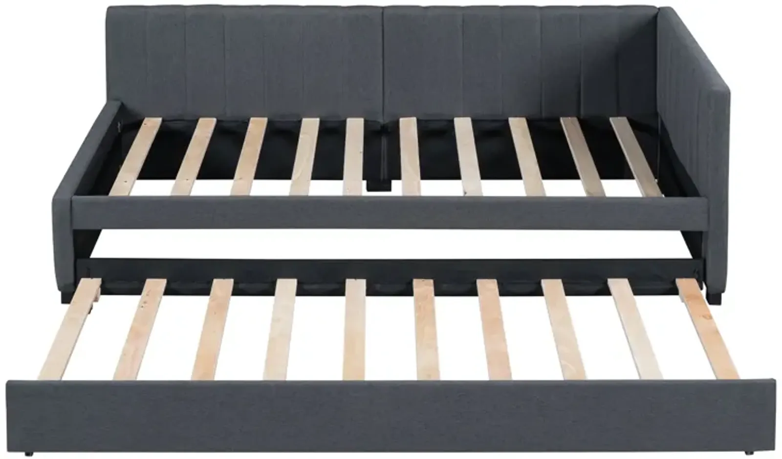 Merax Upholstered Daybed Bed Frame with Trundle