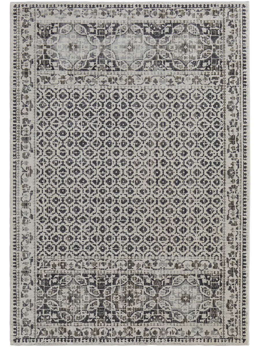 Kano 3874F Ivory/Taupe/Gray 4'3" x 6'3" Rug