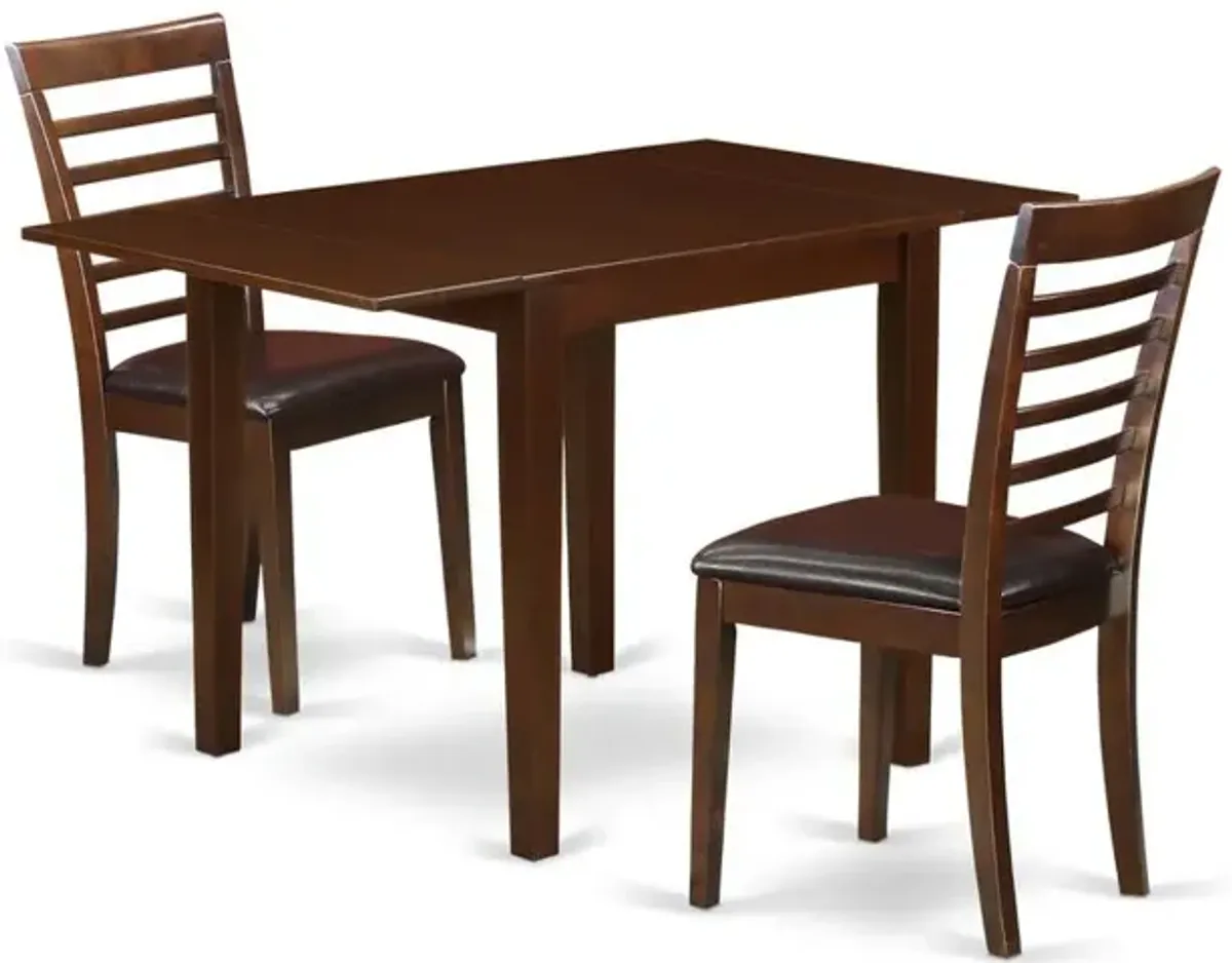 Dining Room Set Mahogany, NDML3-MAH-LC