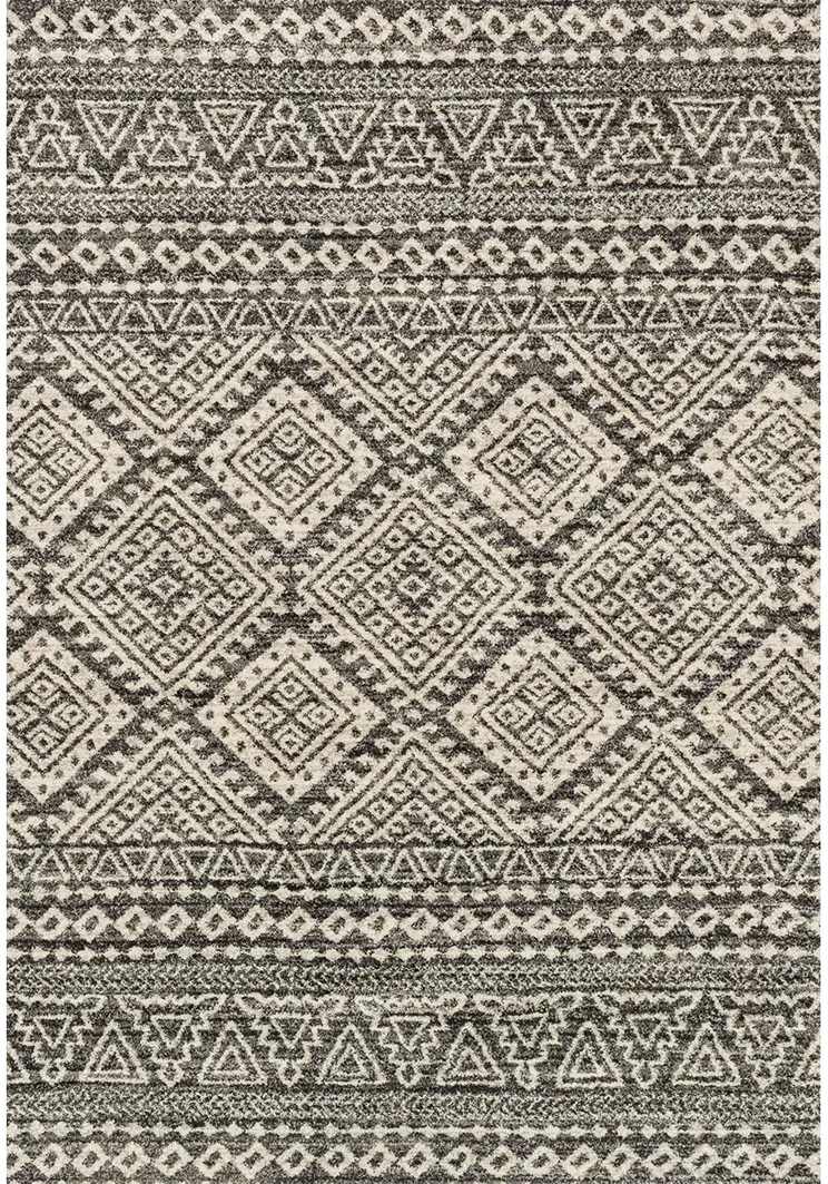 Emory EB08 Graphite/Ivory 5'3" x 7'7" Rug