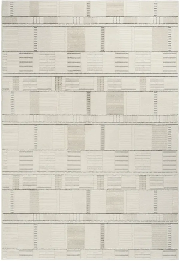 Nordic NRC04 Ivory/Gray 4' x 6' Rug