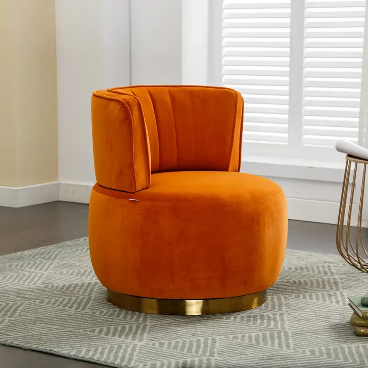 Merax 360 Degree Swivel Barrel Accent Chair