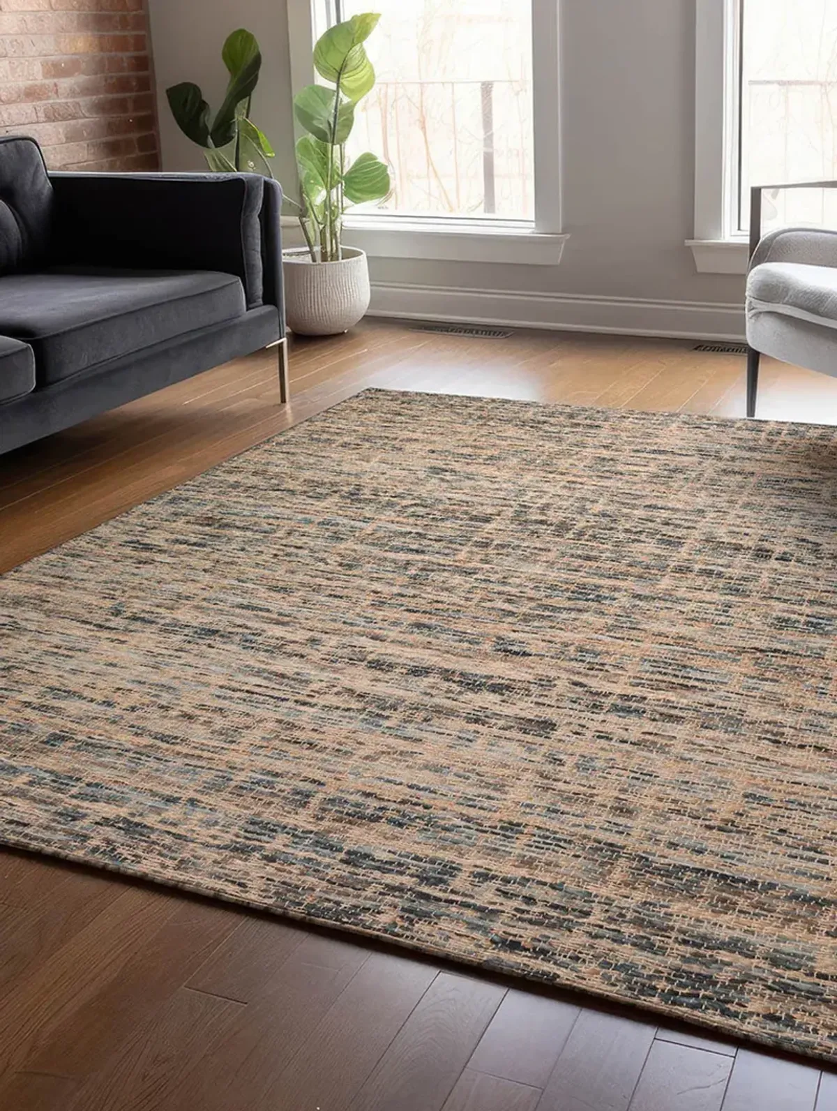 Sahara SA1 Charcoal 5' x 7'6" Rug