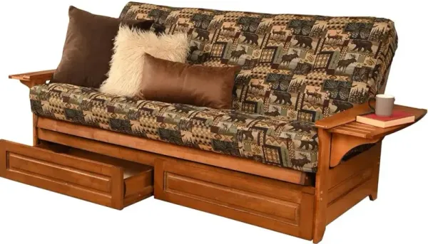 Phoenix Frame-Barbados Finish-Peter's Cabin Mattress-Storage Drawers