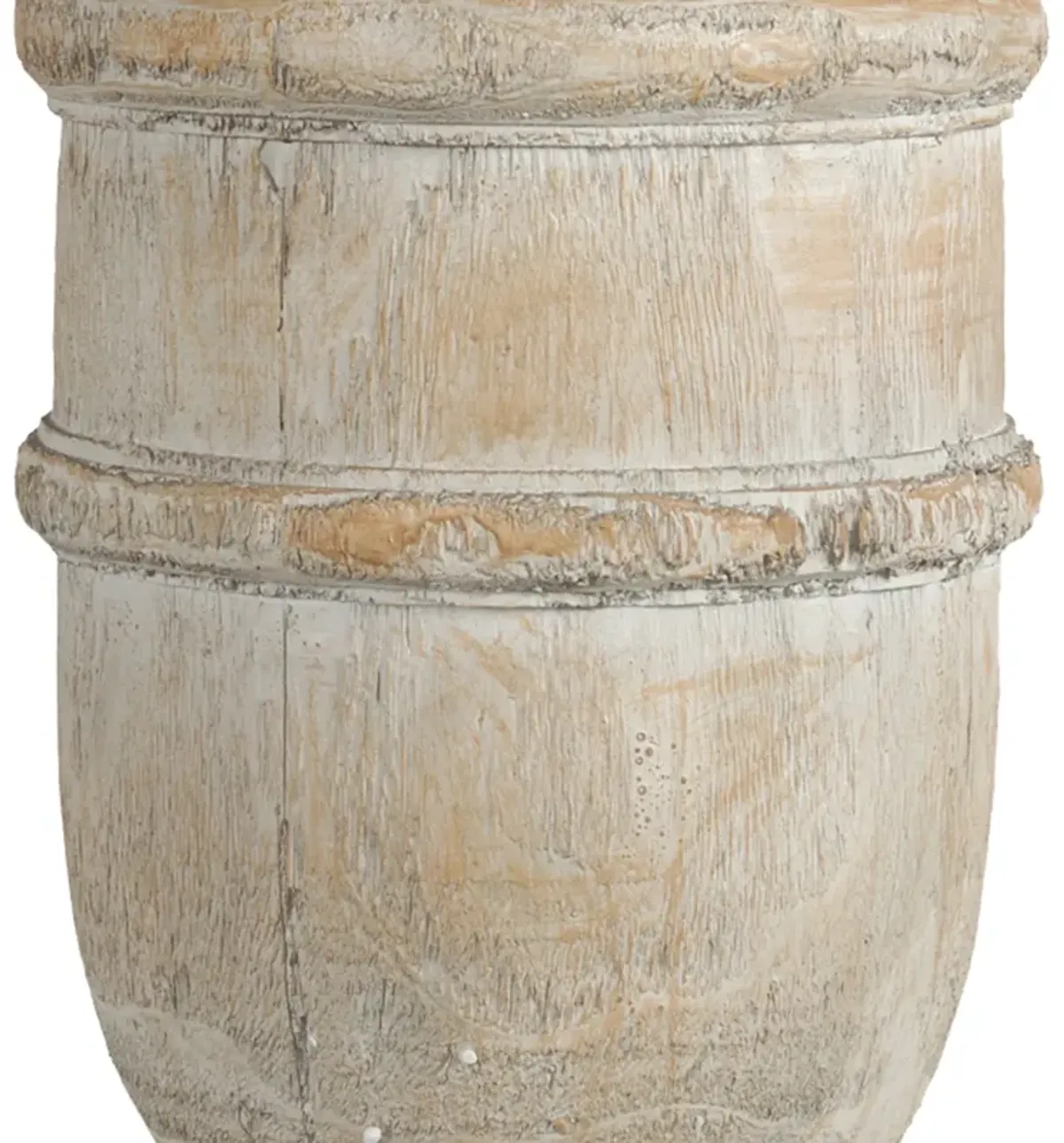 22 Inch Classical Accent Decor Statuette, Turned Finial Design, Off White-Benzara