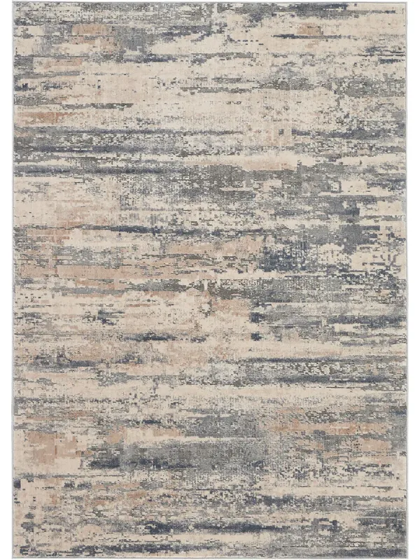 Rustic Textures RUS04 Beige/Gray 5'3" x 7'3" Rug