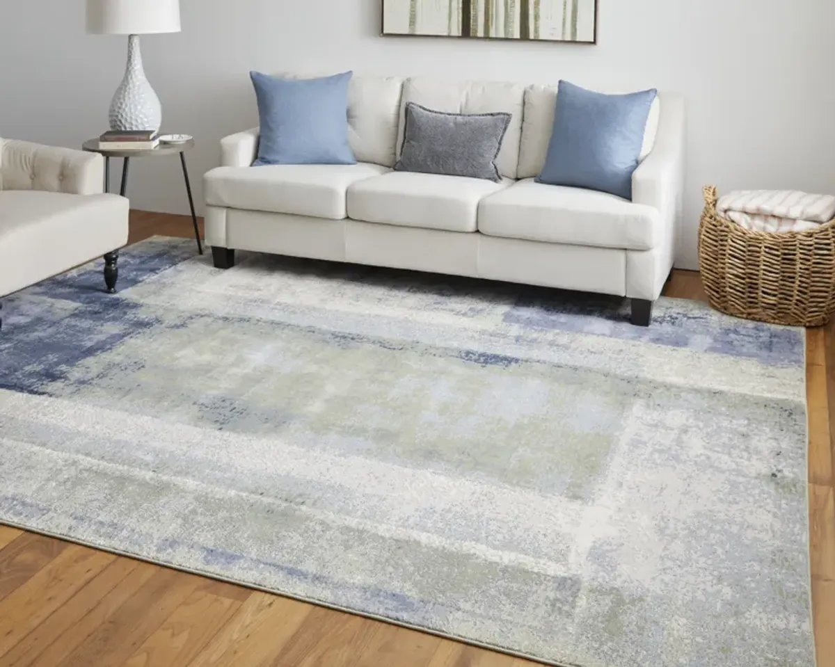 Clio 39K3F Blue/Green/Ivory 2' x 3' Rug