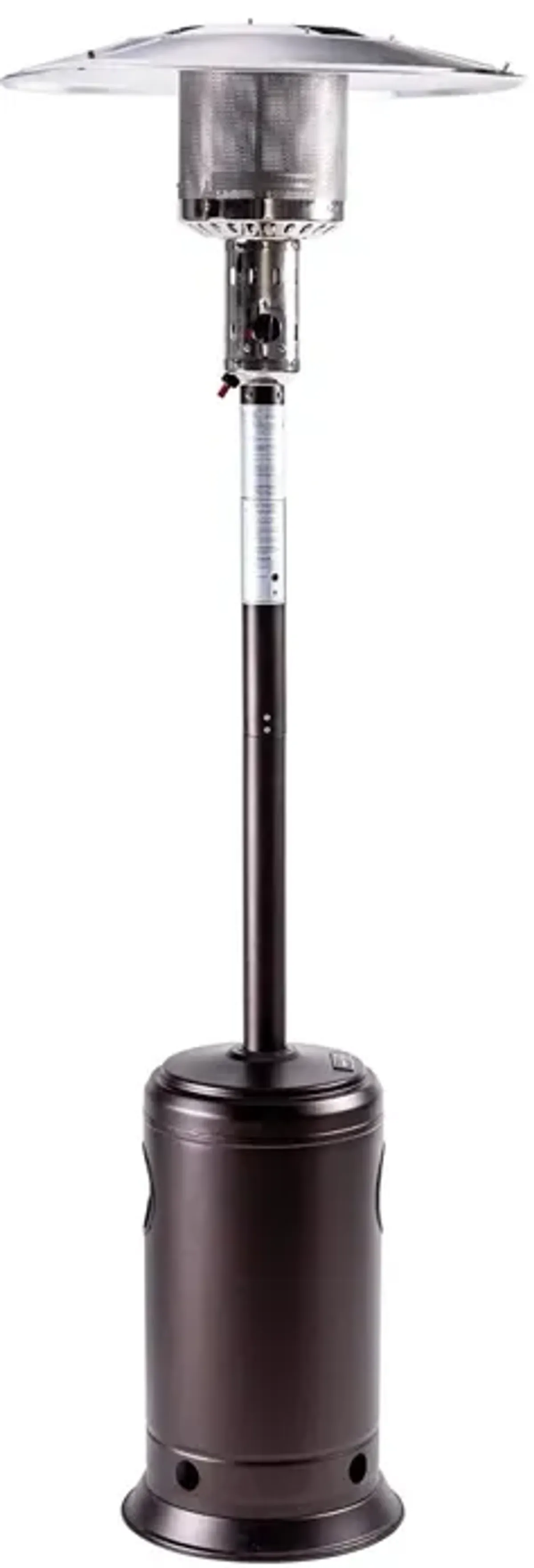 Outdoor Patio Propane Heater With Portable Wheels 47,000 BTU 88 Inch Standing Gas Outside Hea