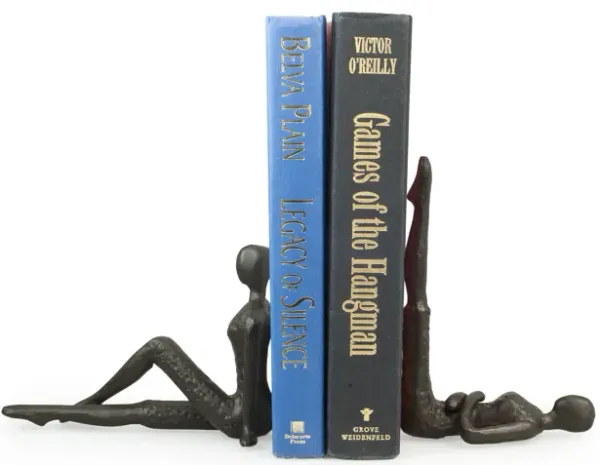 Ladies Stretching Metal Bookend Set
