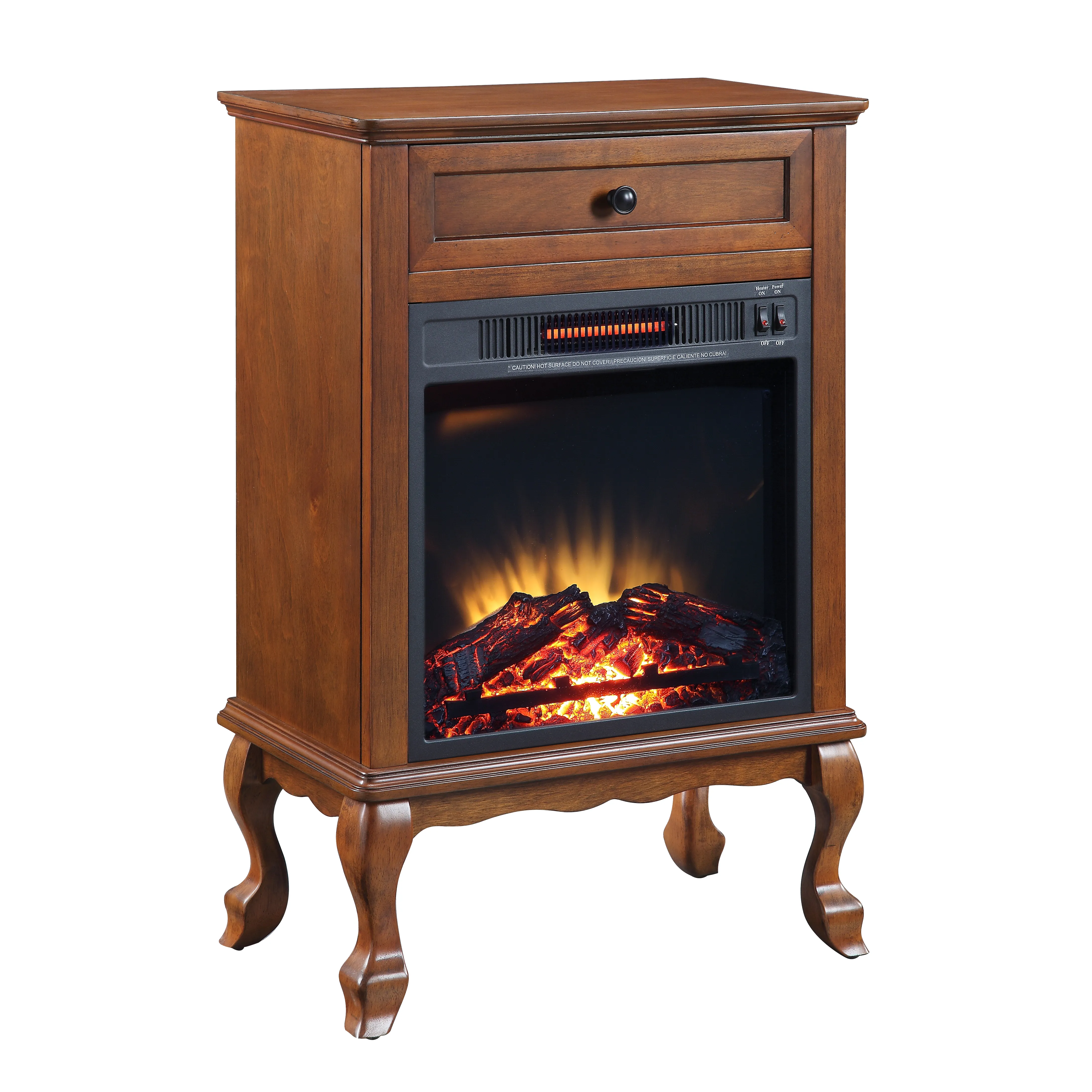 Eirene Fireplace in Walnut Finish AC00855