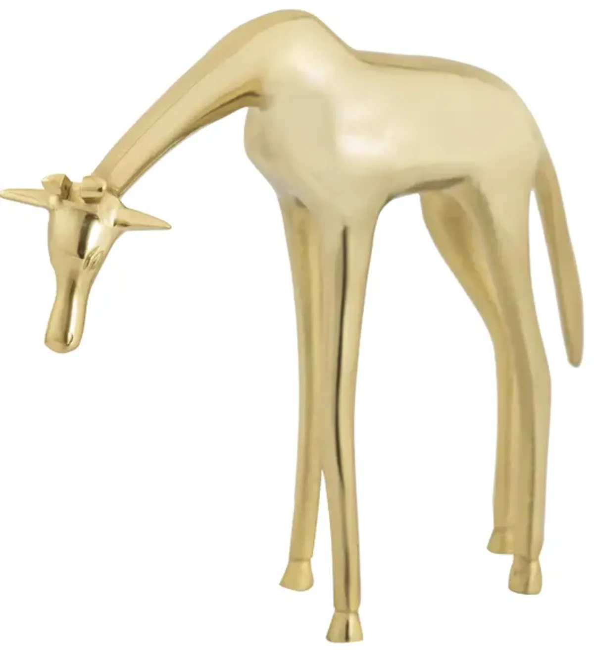 Small Brass Giraffe Sculpture