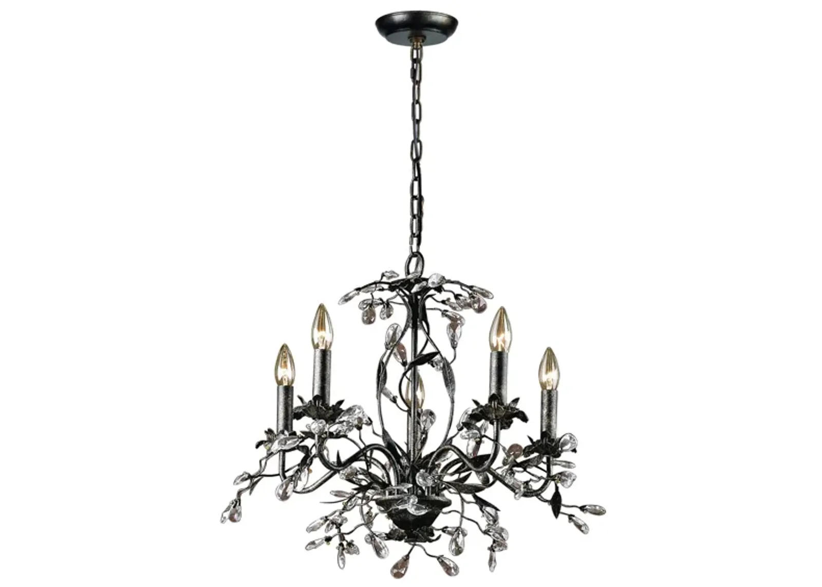 Circeo 21'' Wide 5-Light Silver Chandelier