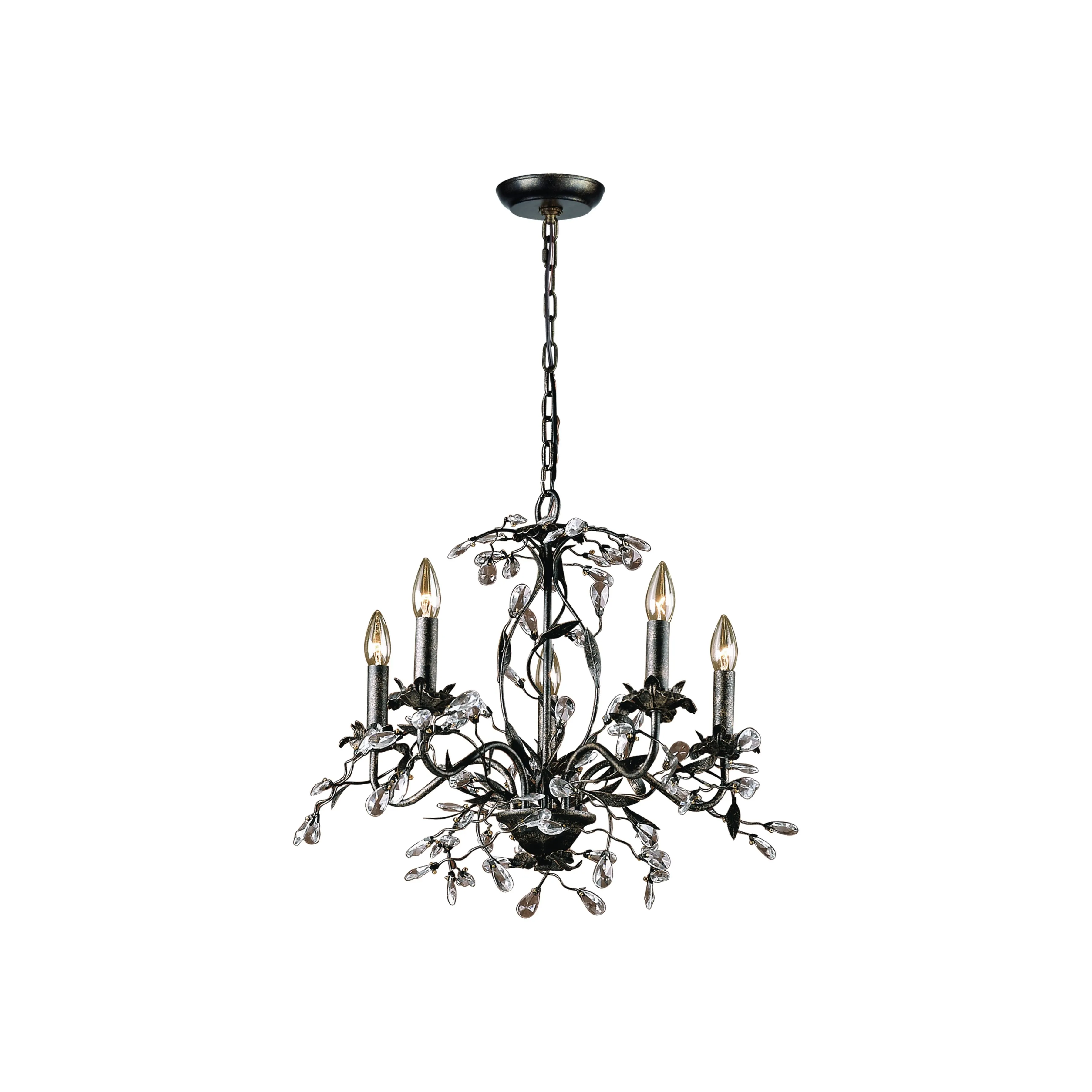 Circeo 21'' Wide 5-Light Silver Chandelier