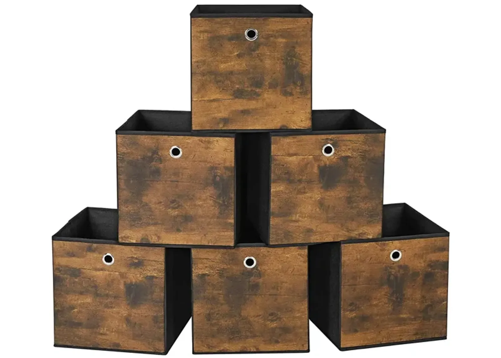 Foldable Storage Organizer Boxes – Set of 6 Storage Cubes for Clothes