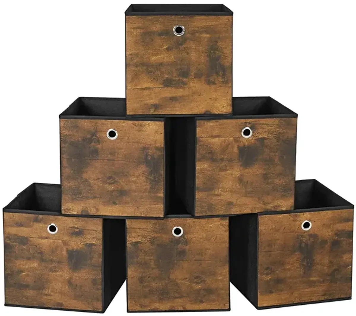 Foldable Storage Organizer Boxes – Set of 6 Storage Cubes for Clothes