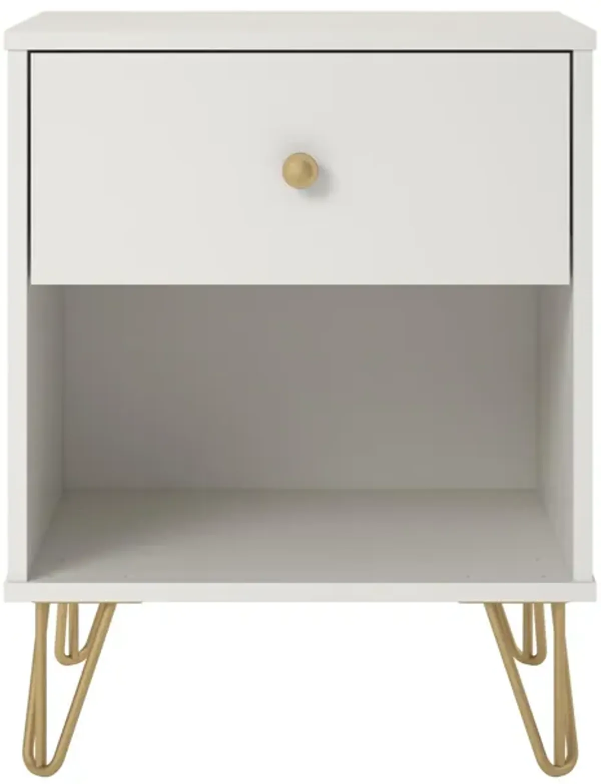 Novogratz Finley Nightstand, White