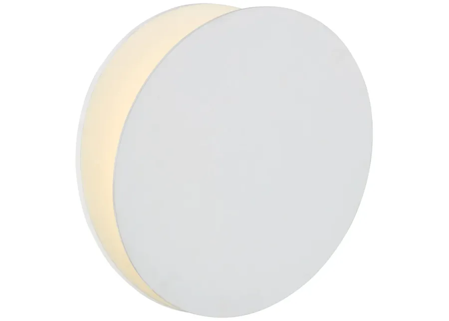 Gabriela Round Wall Washer in Matte White