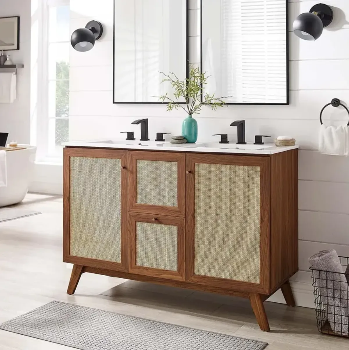 Modway Soma 48” Double Sink Bathroom Vanity