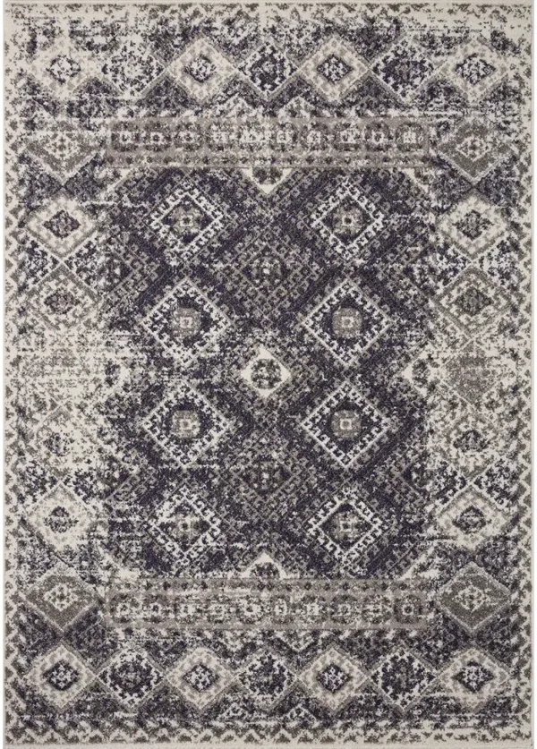 Eila EIL04 Ivory/Granite 5'3" x 7'6" Rug