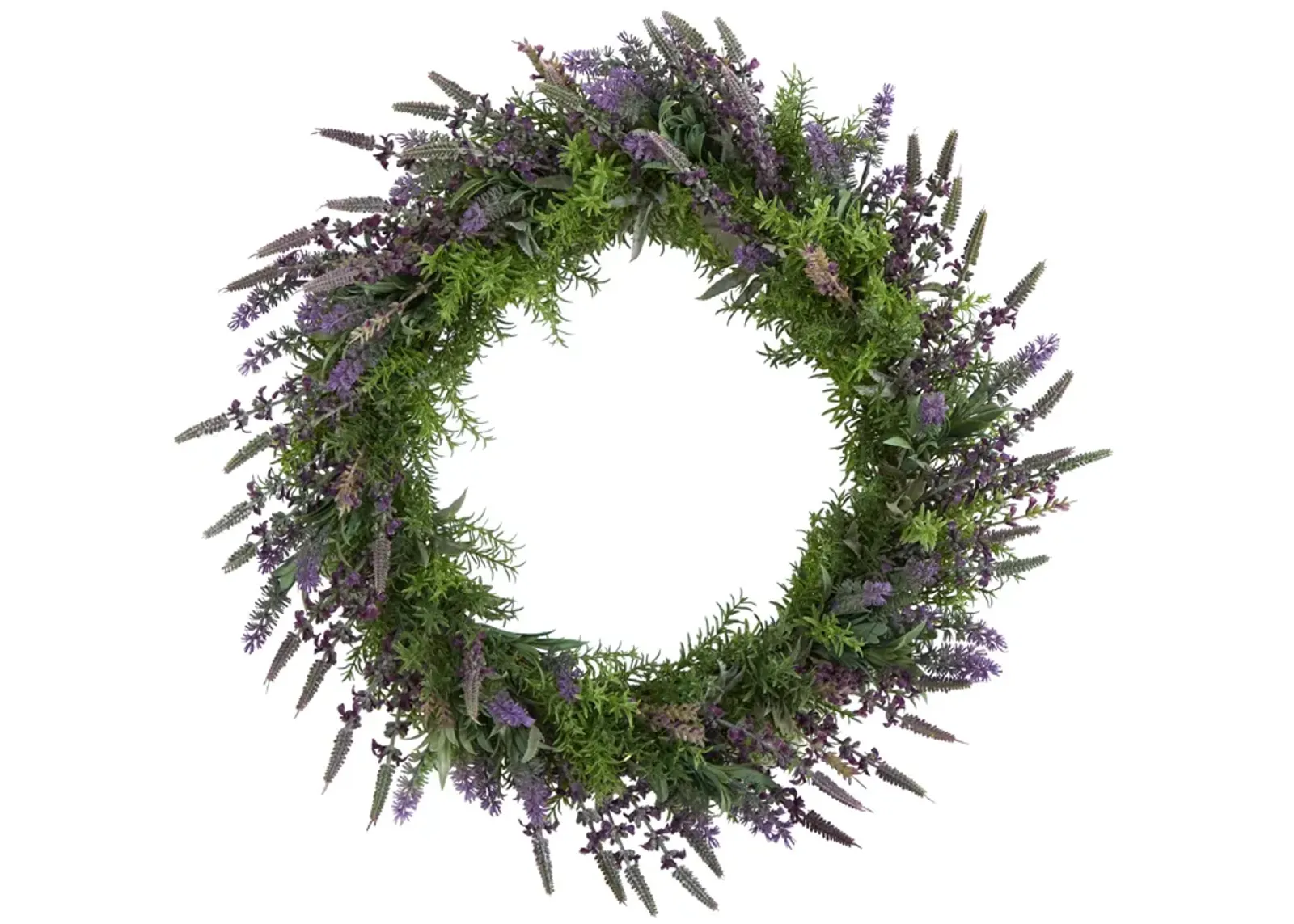 HomPlanti 24" Lavender Artificial Wreath