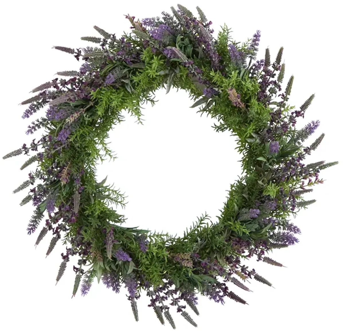 HomPlanti 24" Lavender Artificial Wreath