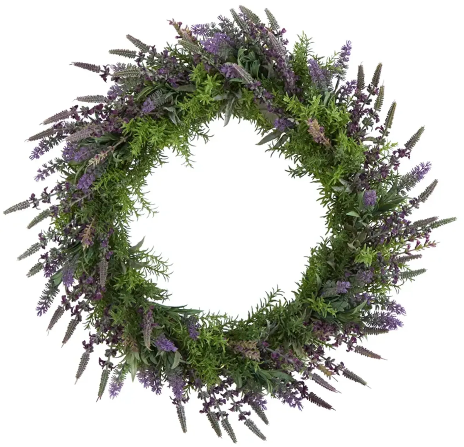 Hivvago 24" Lavender Artificial Wreath